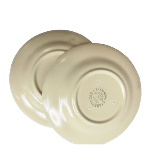 Set of 2 Franciscan Ware Coronado Matte Yellow Plates 6.5 Inch Swirl Rim Vintage - Picture 9 of 10